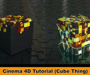 Procedural Voxel Glitch Effect