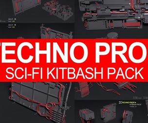 TECHNO PROP sci-fi KITBASH PACK