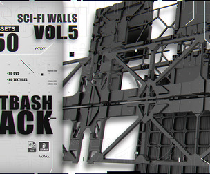 KITBASH PACK SCI-FI WALLS Vol.5