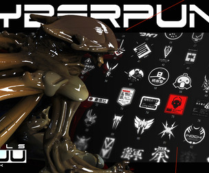 Cyberpunk decals - KAIJU pack