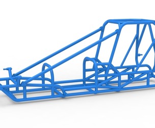 Frame of Dirt Silver Crown Champ car Scale 1:25