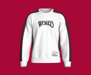 Men Printed Sweatshirt With Contrast Sleeve Striped | Marvelous / Clo3d / obj / fbx