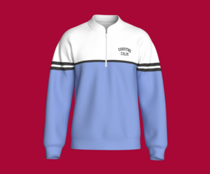Men Quarter-Zip Color Block Sweatshirt | Marvelous / Clo3d / obj / fbx