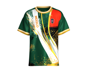Men Abstract Multi-Color Sublimated Mexico Jersey | Marvelous / Clo3d / obj / fbx