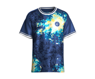 Men Abstract Splatter Sublimated Sports Jersey | Marvelous / Clo3d / obj / fbx