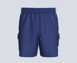 Men Cargo Utility Shorts With Side Stripes | Marvelous / Clo3d / obj / fbx