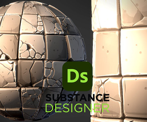 Stylized Floor Tile Damaged