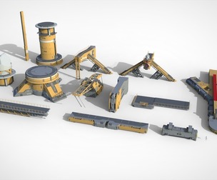 Sci-fi Architecture kitbash 58