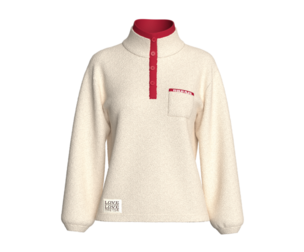 Girls Cozy Sherpa Quarter-Button Sweatshirt | Marvelous / Clo3d / obj / fbx