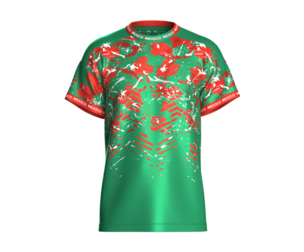 Men Red-Green Abstract Splatter Mexico Jersey | Marvelous / Clo3d / obj / fbx