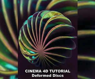 Create Abstract Deformed Discs in Cinema 4D