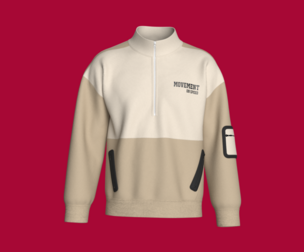 Men Movement Technical Quarter-Zip Jacket | Marvelous / Clo3d / obj / fbx