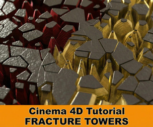 Abstract Fracture Towers with Octane Render