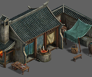 Medium city - blacksmith shop