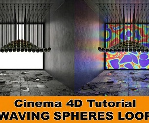 Create a Waving Spheres Loop Animation