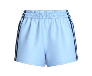 Girls Sky-Blue With Navy Side Stripes Shorts | Marvelous / Clo3d / obj / fbx
