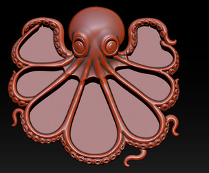 Octopus Candy Tray  3D Model