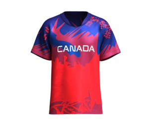 Canada Red Blue Gradient Sports Jersey Player 07  | Marvelous / Clo3d / obj / fbx