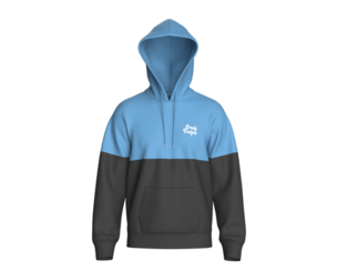 Men 2 Tone Color Block Kangaroo Pocket Hoodie | Marvelous / Clo3d / obj / fbx