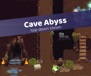Cave Abyss Top-Down Tileset