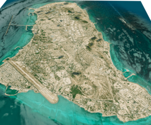 Kharg island 3D terrain model