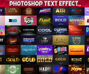 100 Photoshop Text Effects, 3D Fully Editable PSD Templates, Retro, Neon, Gold, Luxury, Cinematic