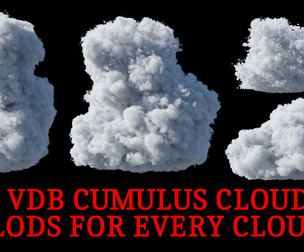 Cloud Pack 02 Cumulus Clouds with LODs