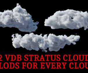 Cloud Pack 03 Stratus Clouds with LODS