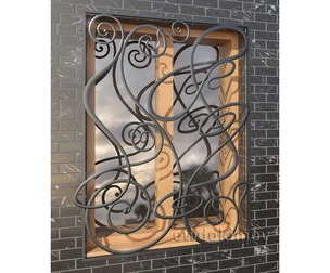 Wrought iron grating