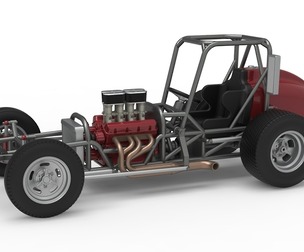 Dirt Silver Crown Champ car Base Version 2 Scale 1:25