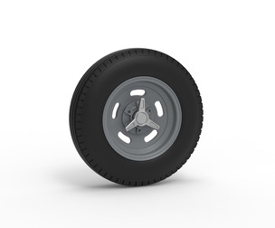 Front wheel of Vintage Champ car V1 Scale 1:25