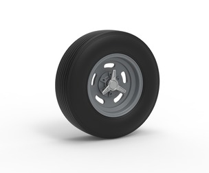 Front wheel of Vintage Champ car Version 2 Scale 1:25