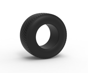 Rear tire of Vintage Champ car Scale 1:25