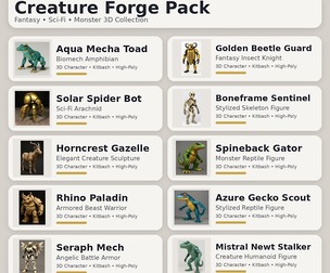 Creature Forge Pack – Fantasy & Sci-Fi Creature Collection
