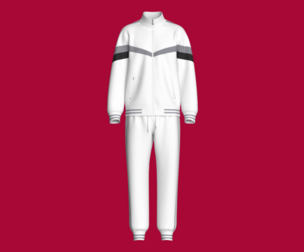 Men Retro Tracksuit Full-Zip Jacket And Jogger Outfit | Marvelous / Clo3d / obj / fbx