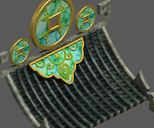 Chinese architecture - coin roof