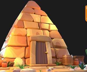 Stylized Pyramid (Blender 5.1+)
