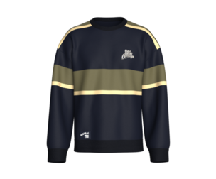 Men Oversize Color-Block Crewneck Sweatshirt | Marvelous / Clo3d / obj / fbx