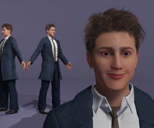 Realistic Male 3D Character Fully Animatable