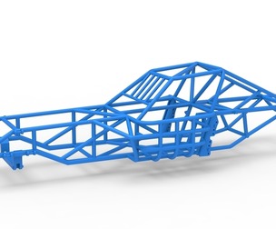 Frame of Super Dirt Late model Scale 1:25