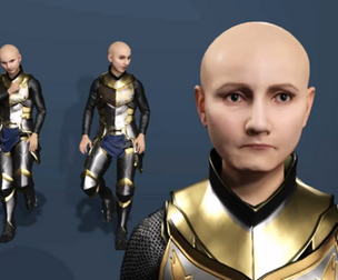 Realistic Armored Squire Boy 3D Character  Fully Animatable