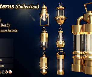 33 Lanterns – Low Poly, Game Ready & Subdivision Ready