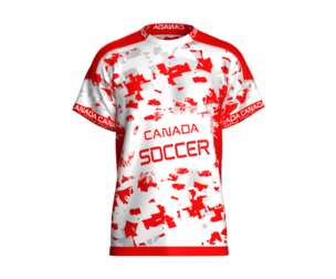 Canada Football Soccer Red Camo Jersey | Marvelous / Clo3d / obj / fbx