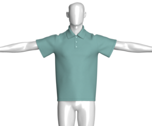 Men Basic Polo Shirt - T Pose | Marvelous / Clo3d / obj / fbx