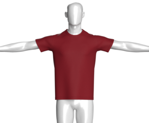 Men Basic Tshirt - T Pose | Marvelous / Clo3d / obj / fbx