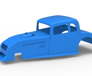 Shell of Canadian vintage modified stock car Scale 1:25