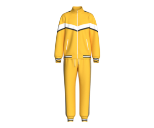 Men Jacket And Jogger Set With Contrast Striped | Marvelous / Clo3d / obj / fbx