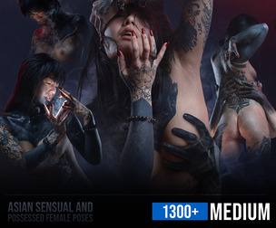 1300+ Asian Sensual and Possessed Female Poses MEDIUM EDITION