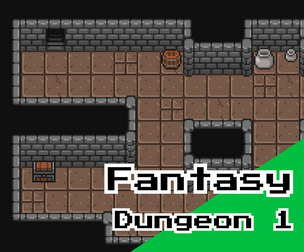 Top‑Down Fantasy Dungeon Tileset Vol.1 – 16x16
