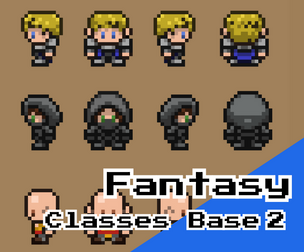 Fantasy Classes Pack Vol.2 – Paladin, Assassin, Monk (16x16, Animated)